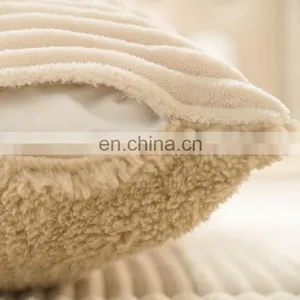 Luxury Plain Cotton Velvet Warm Bed Bedding Sets /quilt Cover Set thumbnail-4