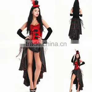 Walson Party Prom Sexy Spaghetti Strap Sexy Waist Trainner Dress Sexy Halloween Costume for Women thumbnail-1