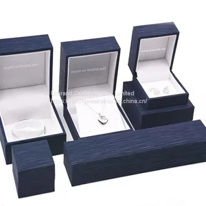 Custom Luxury Engagement Ring & Necklace Texture Paper Jewelry Set Box With Factory Price thumbnail-1