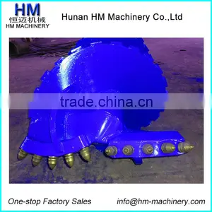 Double Cut Single Carry Flat Rock Auger For Bauer Rotary Drilling Rig thumbnail-2