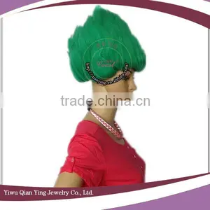 Bright Green Color Big Troll Party Hair Wig Wholesale thumbnail-2