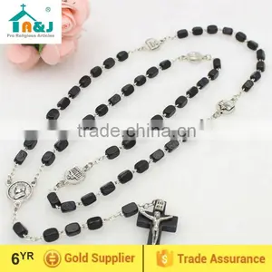 Strict Quality Control Cheap Wood Rosary Necklace for Wholesales thumbnail-1