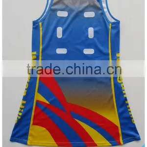 Custom Made Women Sublimation Team Netball Dress thumbnail-2