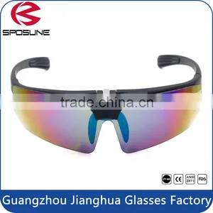 Matt Black Replaceable Flip up Polycarbonate Frame uv Protective Eye Gafas thumbnail-2