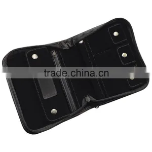 Wholesale Genuine Leather Ladies Jewelry Display Case Travel Jewelry Pouch Bag thumbnail-5