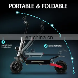 Free Shipping Eu USA Warehouse 85KM Speed Powerful Folding Dual Motor Electric e 5600W Scooter thumbnail-5
