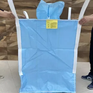 Fibc Jumbo Bag 1 Ton 100% PP Breathable Feature 1000kg Loading Weight thumbnail-1