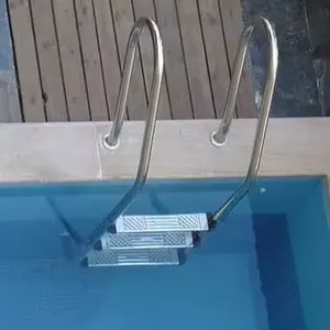 Swimming Pool 304/316 Stainless Steel Material Factory 1.0/1.2mm Thicknees Overflow Swimming Pool Ladder thumbnail-1
