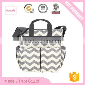 New Design Factory Price Polyester Material Chevron Baby Stroller Bag thumbnail-1