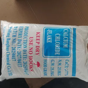 Industrial Grade 96% Calcium Chloride Flakes Powder 74% 77% 94% Dihydrate Anhydrous Food Grade Salt Snow Melting Agent thumbnail-4