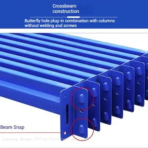 HN-SH594 Premium Powder Coated Metal Racking for Showroom, Modern Boltless Design, Smooth Surface, Multi-color Option, Professional Supplier Custom thumbnail-4