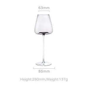 Free Samples Clear Luxury Goblet Crystal Wine Glasses Stemless Red Wine Glass Lead Free Long Stem Glassware thumbnail-3