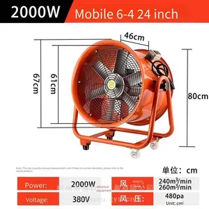 Supply of Model Sft - 600 Mobile High - Power Blower, Industrial Portable Axial Flow Smoke Exhaust Fan thumbnail-4