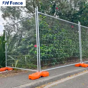 Good Quality PVC Coated Welded Wire Mesh Metal Galvanized Panel Temporary Construction Traffic Barrier Garden Safety Fence thumbnail-3