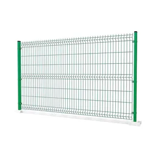 Carbon Steel Posts Easily Assembled Rail Galvanized Fence 3d Curved Fence thumbnail-5
