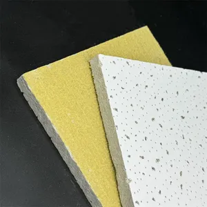 Eco-Friendly Mineral Fiber Ceiling Board Fine Fissured 600x600mm Class A Fire Rating thumbnail-2