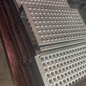 Anti-slip Perforated Mesh Pattern Plate, With Alligator Mouth Holes, Suitable for Pedestrian Walkways, Cutting and Bending Services Available thumbnail-1