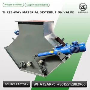 Electric Three Way Diverter Valve Pneumatic Three Way Divider Valve for Powder Granular Material thumbnail-3