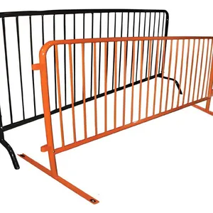 Heavy-duty Galvanized Steel Interlocking Crowd Control Barrier With Bridge-shaped Footings thumbnail-1