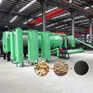Eco-Friendly Commercial Corn Cob Charcoal Machine Carbonization Furnace Rice Sawdust Hull Husk Carbonizer Machine EPC thumbnail-1