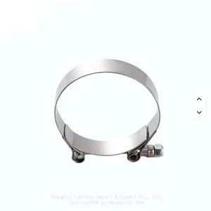 T-Shaped Clamp Adjustable 201/304 Stainless Steel Oil Pipe Water Pipe Clamp thumbnail-4