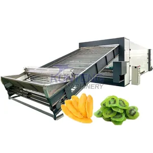 Continuous Belt Type Habiscuss Flower Drying Machine Dried Spices Nuts Dehydrator Veggies and Fruit Seaweed Drier EPC thumbnail-1