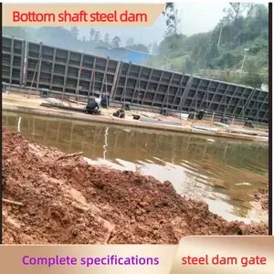 Steel Dam for Reservoir Power Station, High-quality Large-span Bottom-shaft Driven Flap Gate thumbnail-4