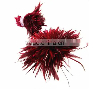 Wholesale Rooster Feathers Bulk Red Color Feather Cock Saddles Quality Choice thumbnail-1