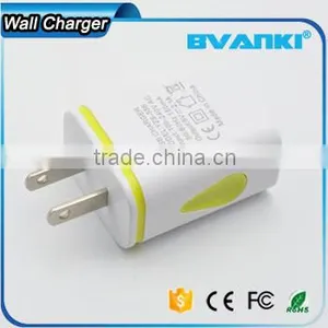 Factory Price Top Quality Portable 5V/2.1A LED Light Dual USB Charger Travel USB Wall Charger for Iphone/samsung Free Sample thumbnail-2