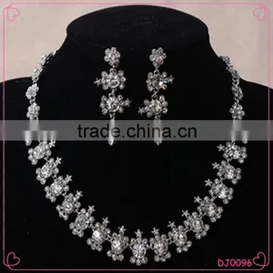 Newest Trendy Cheap Wedding Necklace And Earrings Set Special Bridal Jewelry Sets thumbnail-1