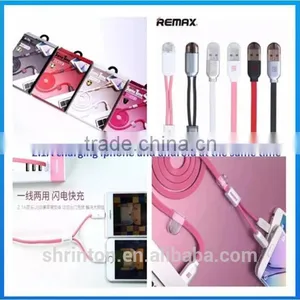 Colorful 2 in 1 Remax Usb Data Cable 2 in 1 Multi Charger Cable With High Quality thumbnail-2