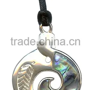 Tribal Beach Swirl Maori Style Surfboard Blue Wave Tattoo Maori Hawaii Pendant Maori Style Jewellery thumbnail-1