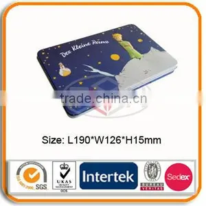 Rectangular Tin Box With Hinged Lid thumbnail-1