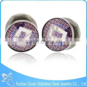 Christmas Stainless Steel Tunnels Piercing Jewelry Ear Flesh Tunnel thumbnail-3