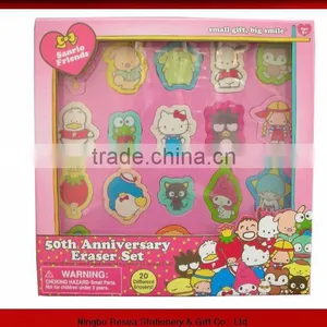 SANRIO FRIENDS 50TH ANNIVERSARY ERASER SET thumbnail-1
