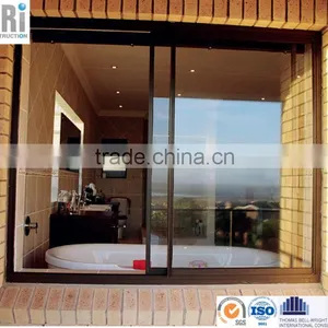 Aluminium Frame Sliding Glass Window With AS2208 Double Glazing Glass thumbnail-1