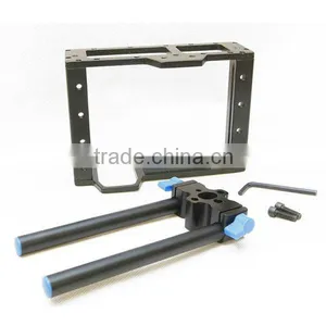 Camera Cage Portable DSLR Camera Cage With Top Handle for 5d3 5D2 7d With 15mm Rod Block Rig thumbnail-2