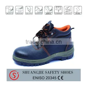 Hot-selling,PU Injection Steel Toe Split Leather Safety Shoes thumbnail-1