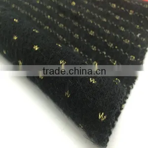 Gold Silk Dobby Jacquard Knitted Acrylic Fabric Woman Garment thumbnail-1