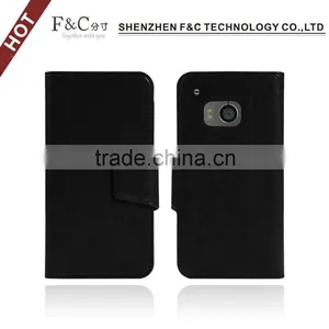 For HTC One M9 Wallet pu Leather Case With Card Slots thumbnail-2