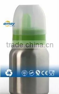 Food Grade Single Wall Stainless Steel Baby Feeding Bottle thumbnail-1