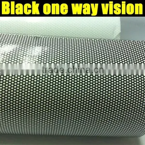 One Way Vision Window Film With Black Color Double Side Black 1.07*50m thumbnail-1