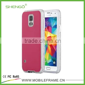 Premium Wholesale Leather Cover for Samsung S5 With Retail Packaging thumbnail-1