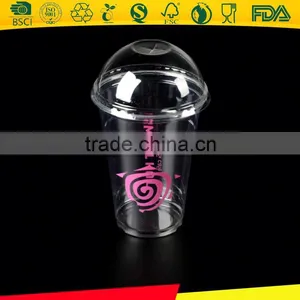 Plastic Cup Printing/custom Plastic Cups/plastic Smoothie Cups With Lids for Wholesale thumbnail-1