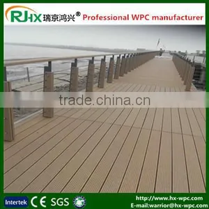 Commercial Anti-slip Wood Plastic Composite Board With Hollow and Solid Design for Outdoor Deck Floor Covering thumbnail-1