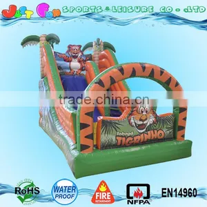 Cheap Inflatable Slide Tiger Theme for Children Garden for Sale thumbnail-5