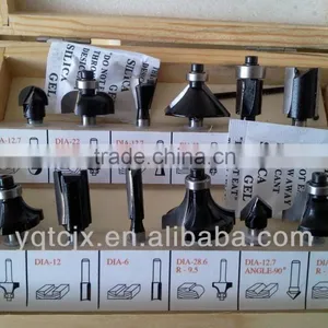 TC-012B DIY Market Hand Tool Parts 12PCS TCT Router Bit Set For Wood Cutting thumbnail-1