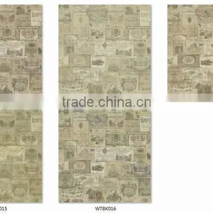 Customizable Printing Plastic Wallpaper, Traditional Special Design Wallcovering for Hotel , Anti-static Wall Sticker Store thumbnail-4