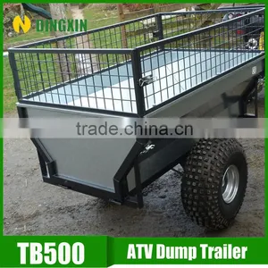 Small Garden 500kgs Galvanized Car Towed Trailer thumbnail-1