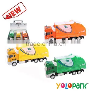Alloy 1:42 Scale Model Garbage Truck Toy for Boys thumbnail-1